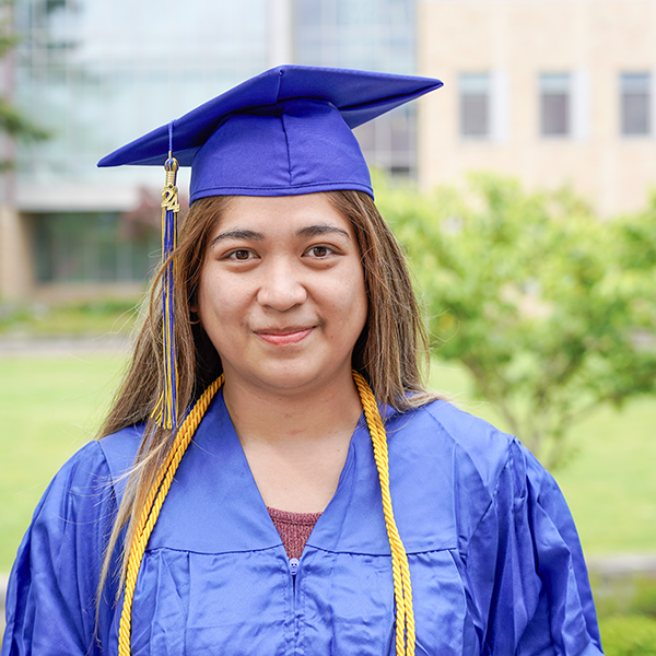 grad wearing regalia