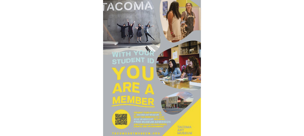 Free Admission to Tacoma Art Museum with TCC Student ID! 