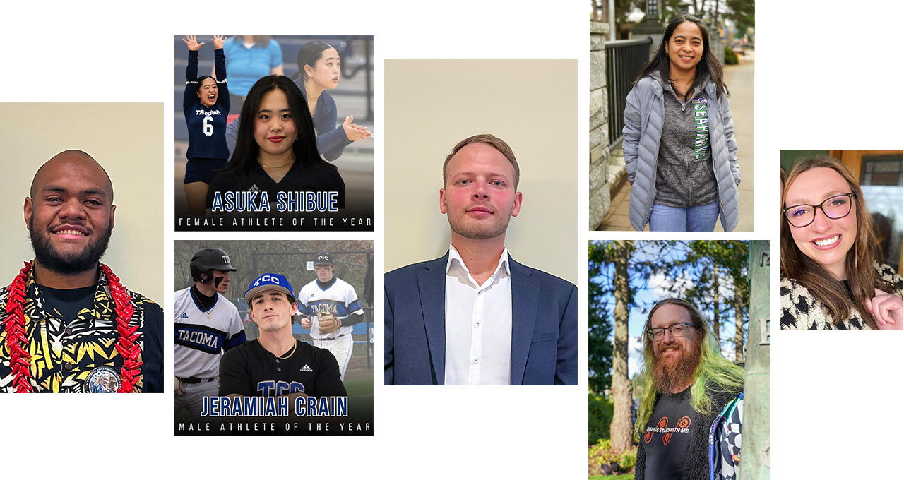 A collage of student award winners